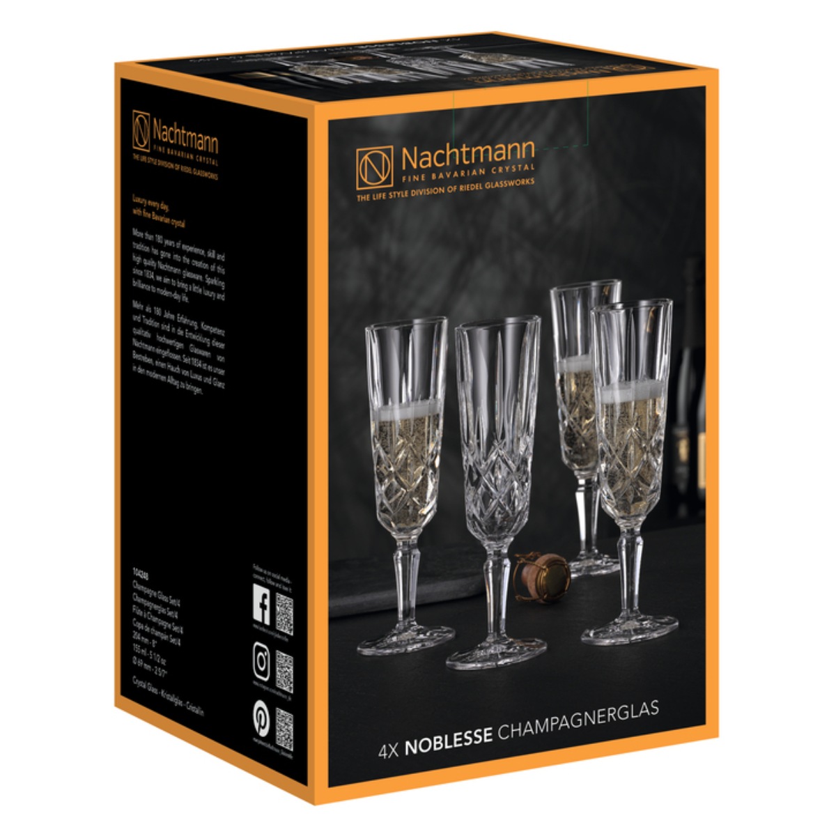 Nachtmann Noblesse Champagne Flute Set of 4 image number null